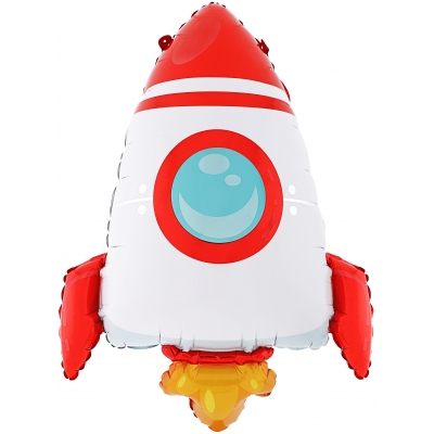 Шар фигура ракета Красная 