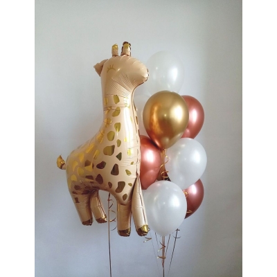 Фонтан из шаров с жирафом 
