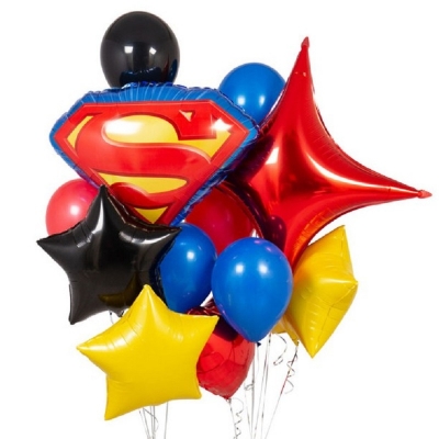 Букет из шаров " Эмблема супермена "