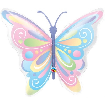 Воздушный шар фигура Бабочка пастель 102 см
