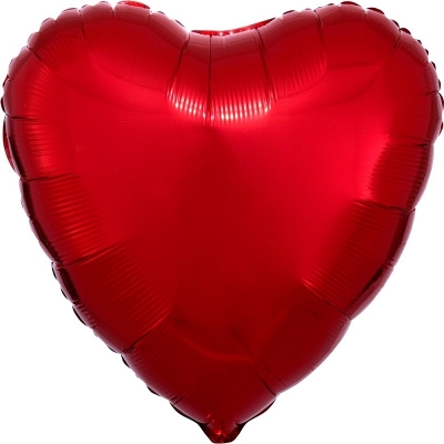 Большой шар сердце " Красное " 45 см
