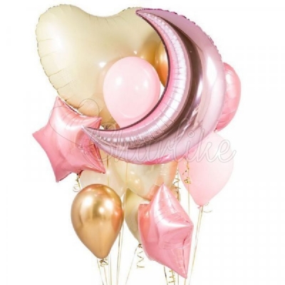 Набор из шаров " Розовая нежность "