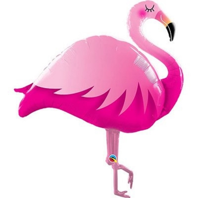 Воздушный шар фигура Фламинго розовый 116 см