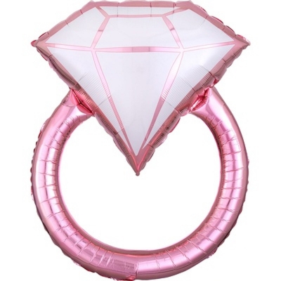 Шар кольцо розовое 76 см
