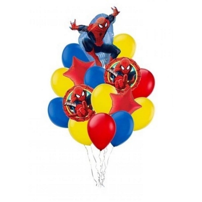 Букет из шаров фигура с шарами " Человек-паук "