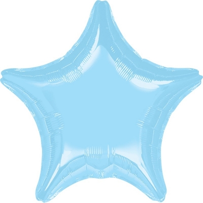 Шар большая звезда " Голубая " 45 см