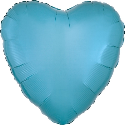 Большой шар сердце " Голубое " 45 см