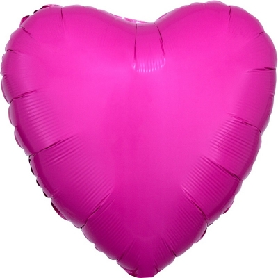 Большой шар сердце " Розовое " 45 см