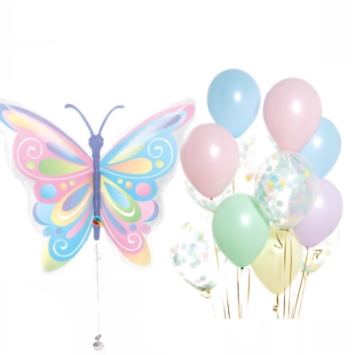 Набор из воздушных шаров " Бабочка " с конфетти