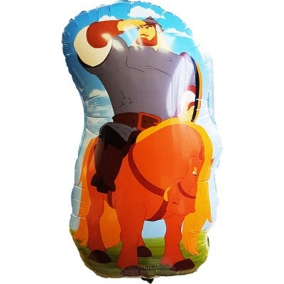 Воздушный шар фигура Три Богатыря Илья на коне 97 см