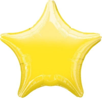 Шар большая звезда " Желтая " 45 см