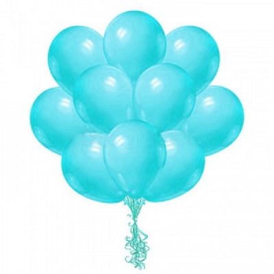 Воздушный шар с гелием-голубой