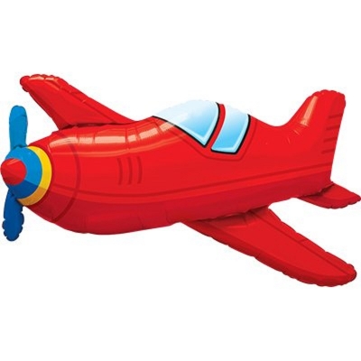 Шар Красный самолет 91 см