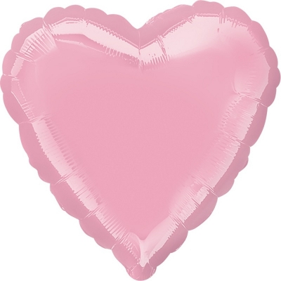 Большой шар сердце " Нежно розовое " 45 см