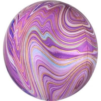 Сфера Мрамор Purple 41 см